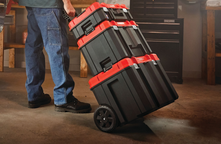 VERSASTACK™ System Tower With Middle Tool Box And Organizer