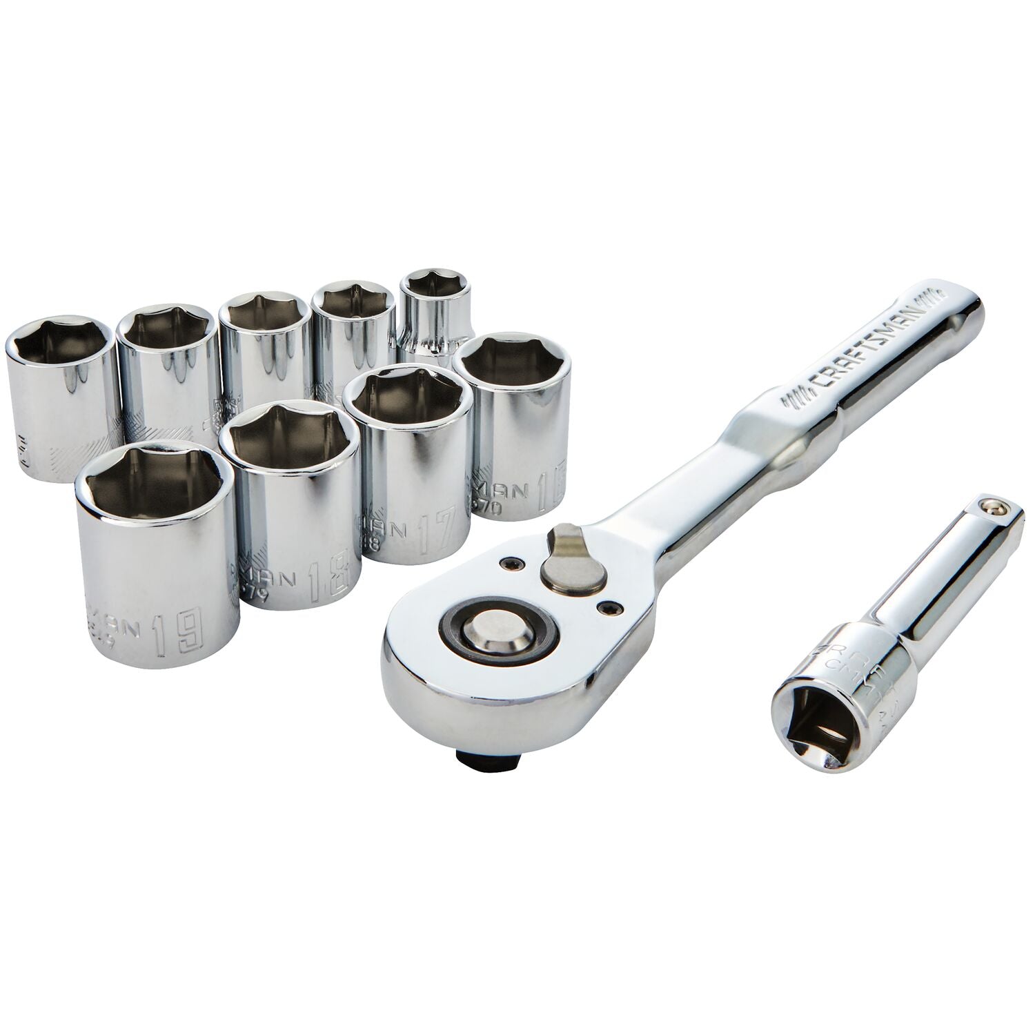 11Pc 3/8-In Drive (SAE) Mechanics Tool Set | CRAFTSMAN