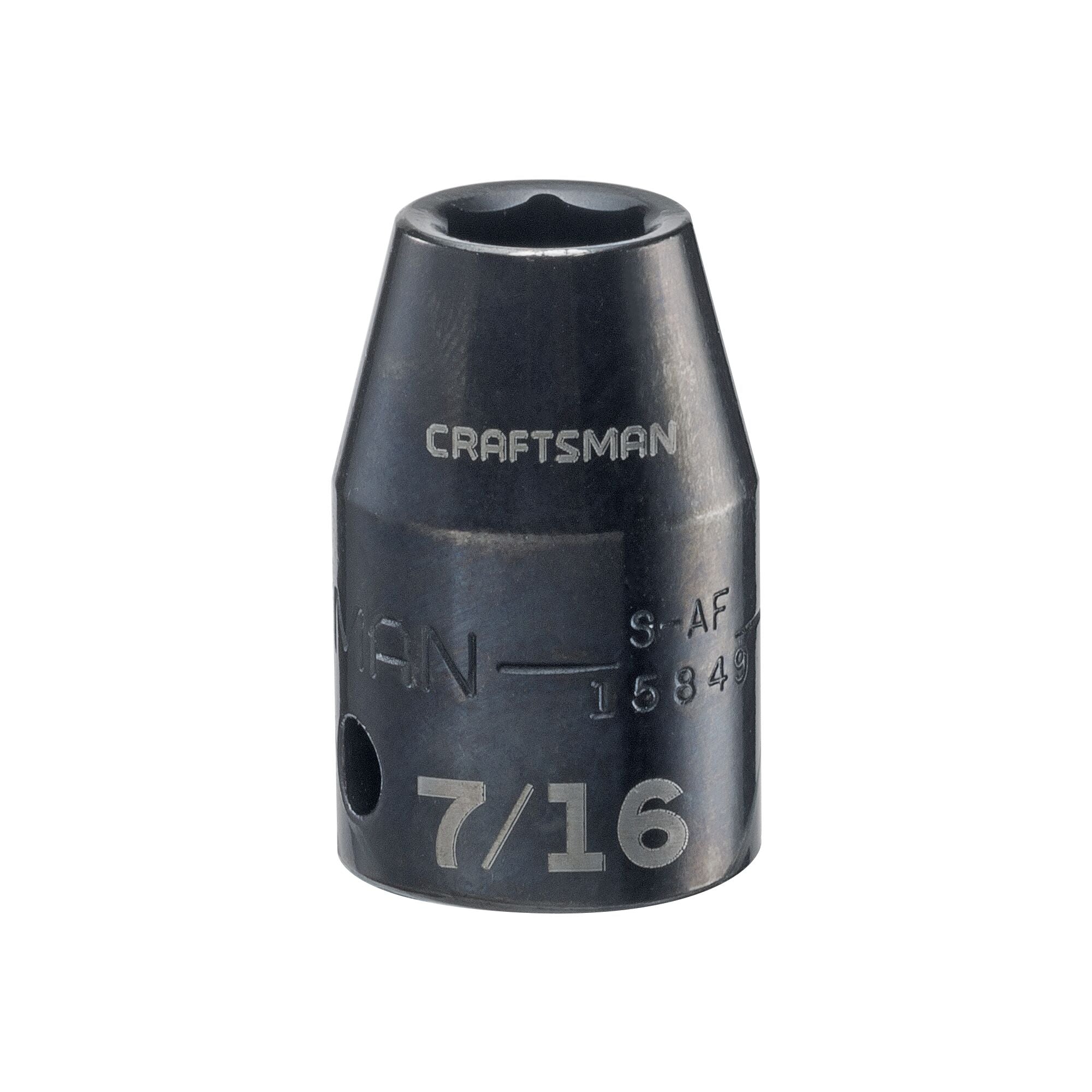 1/2-in Drive 7/16-in SAE Impact Shallow Socket | CRAFTSMAN