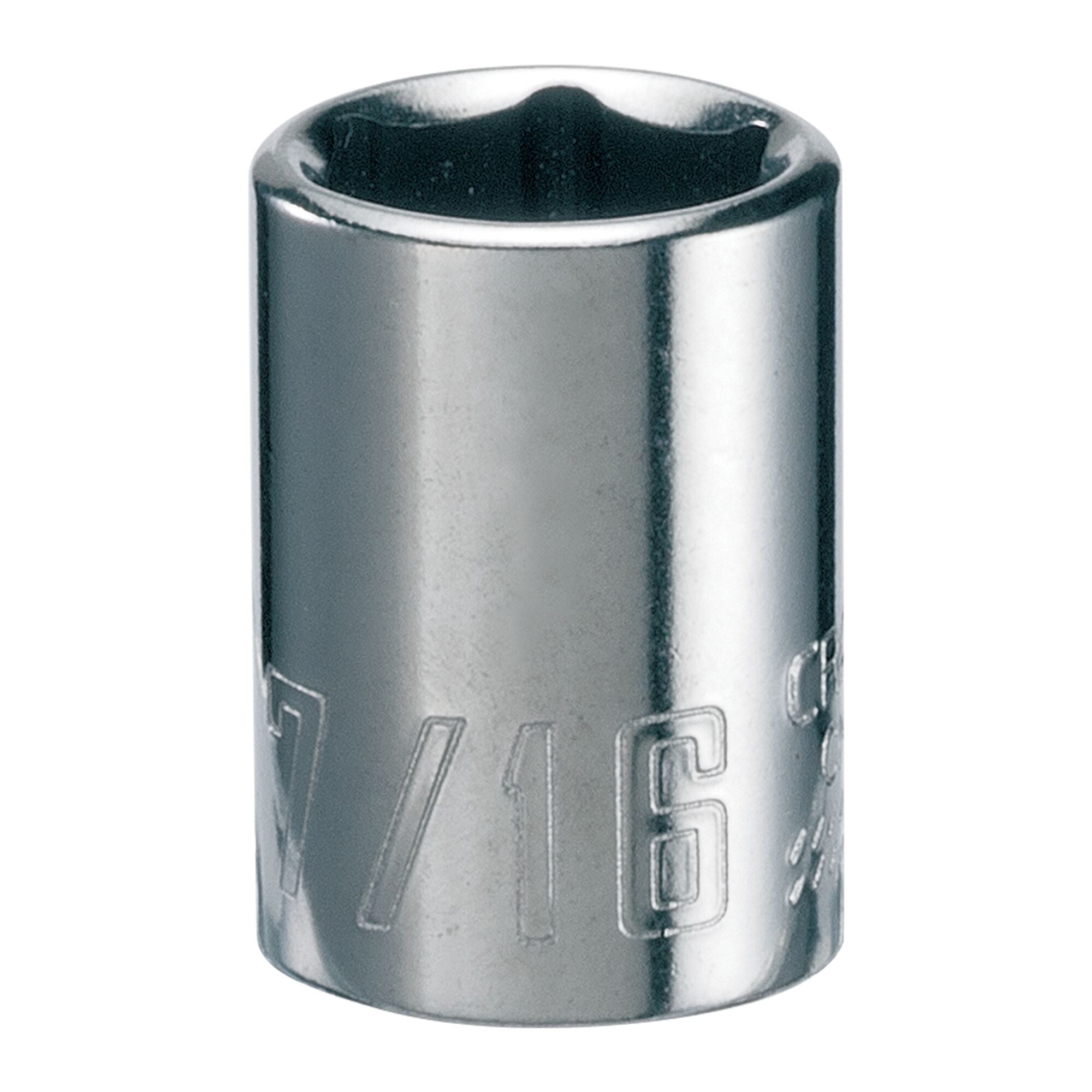 1/4-in Drive 7/16-in 6 Point SAE Shallow Socket | CRAFTSMAN