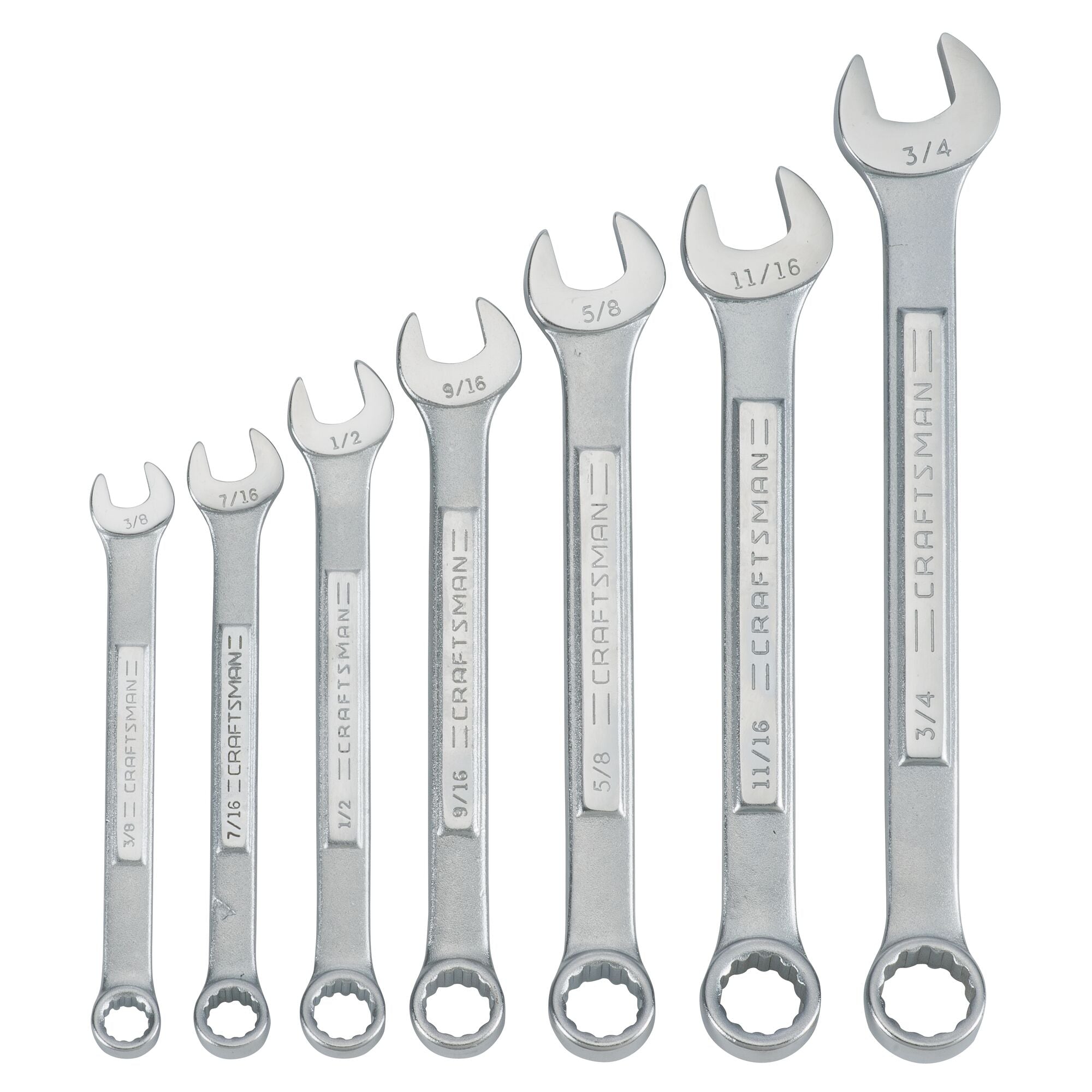 SAE Raised-Panel Combination Wrench Set (7 pc) | CRAFTSMAN