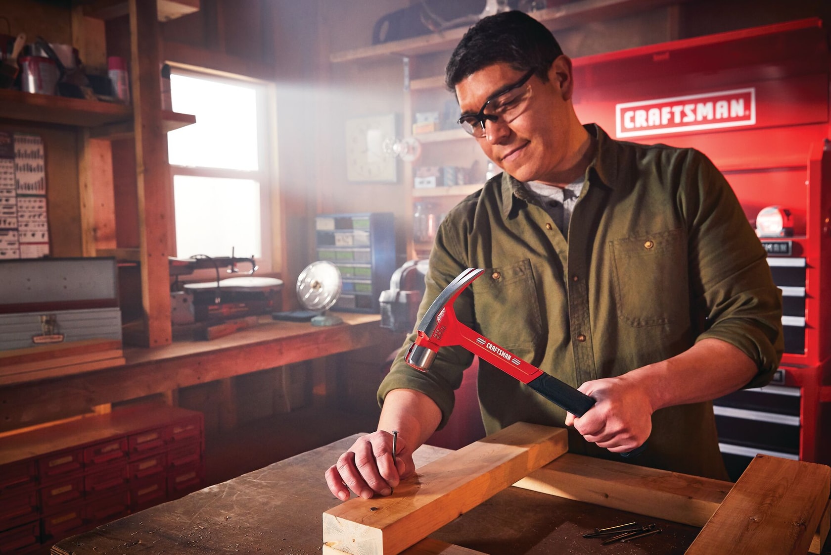 View of CRAFTSMAN Hammers: One-Piece Steel being used by consumer