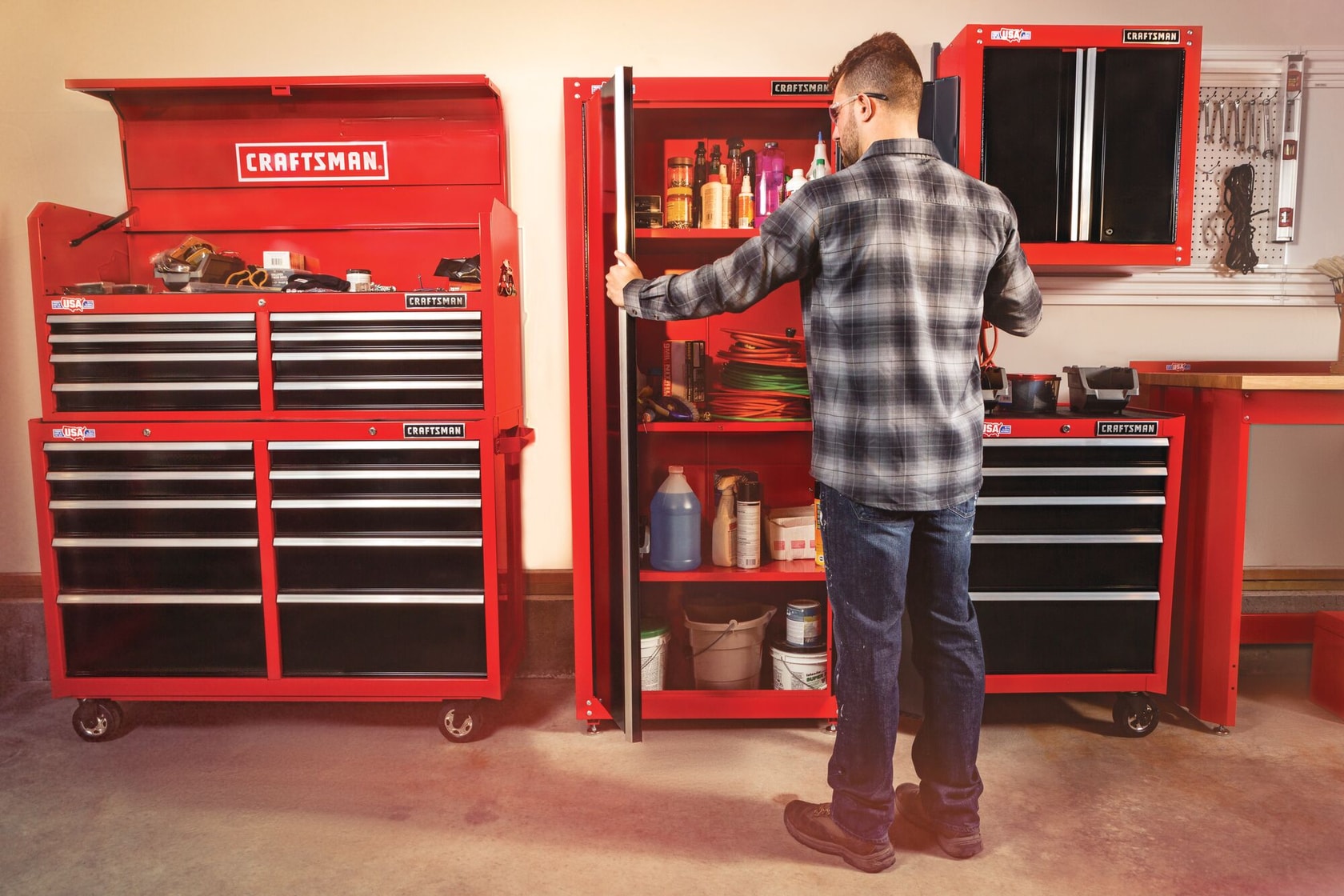 View of CRAFTSMAN Storage: Cabinets & Chests Rolling being used by consumer