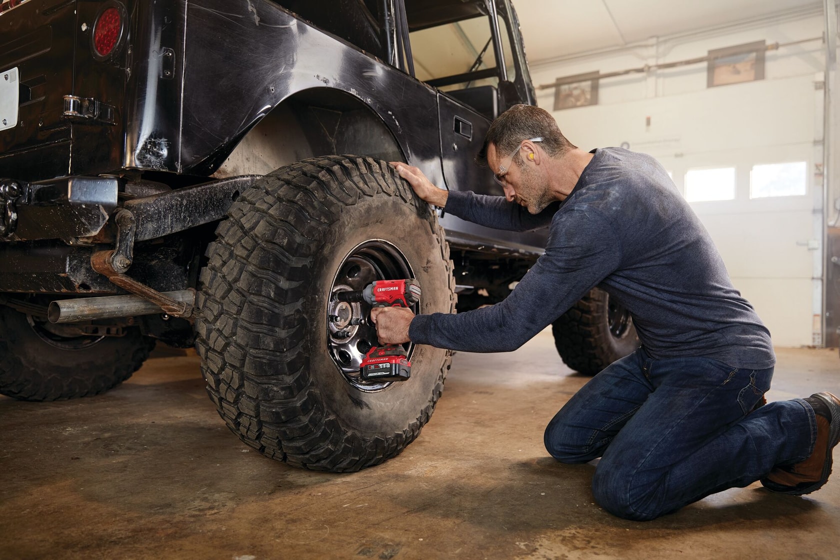 View of CRAFTSMAN Wrenches: Impact being used by consumer