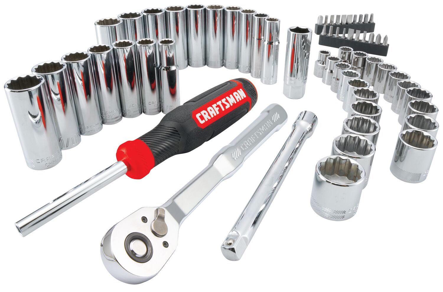CRAFTSMAN 61PC MECH TOOL SET - full contents of set