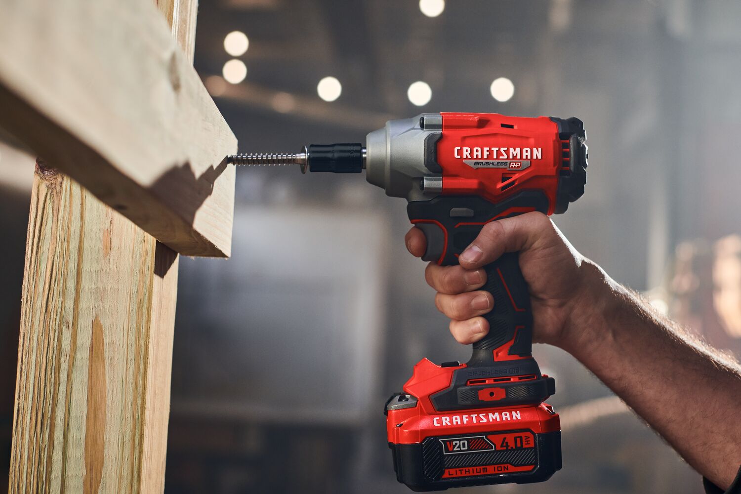 View of CRAFTSMAN Drills: Impact Driver being used by consumer