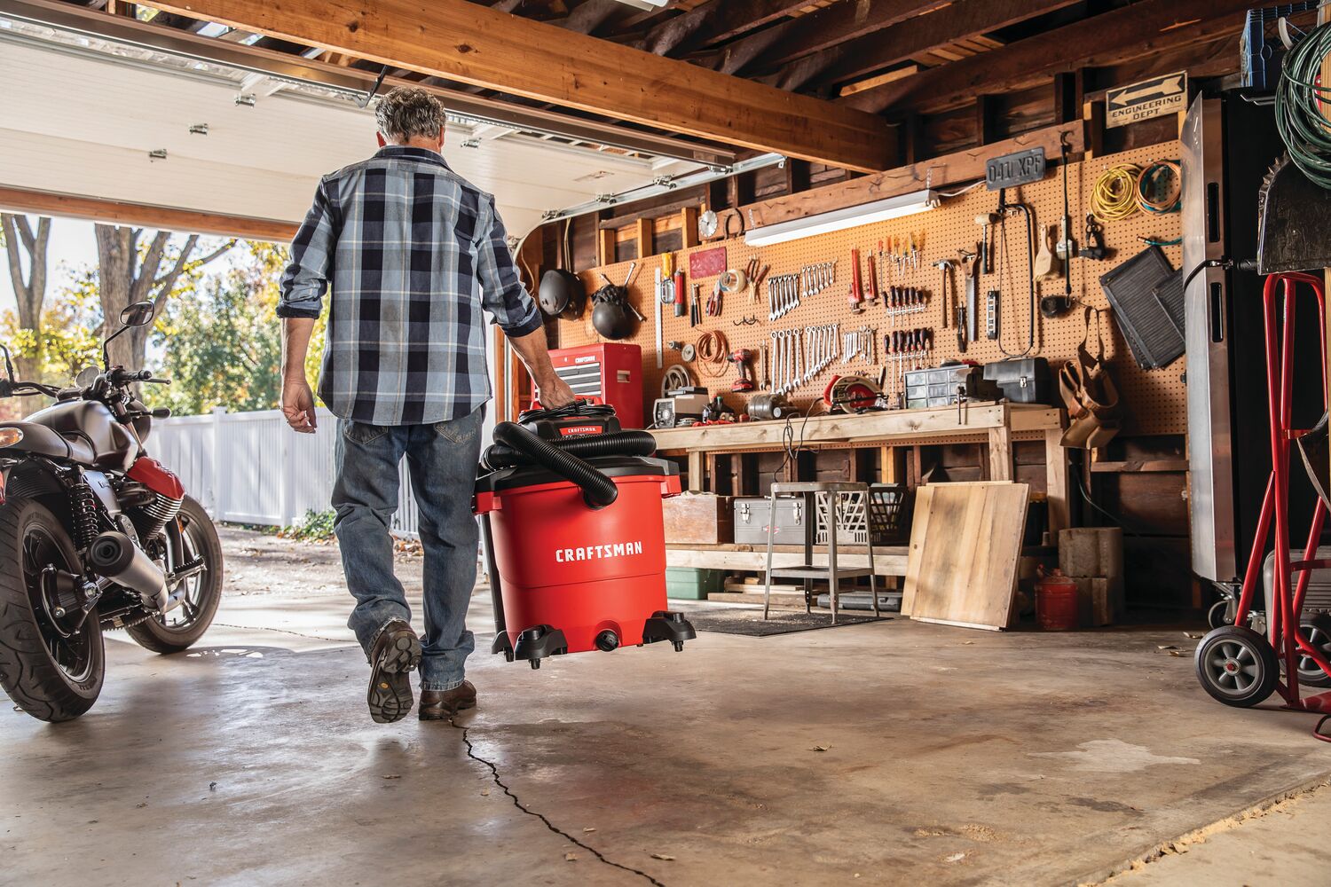 View of CRAFTSMAN Accessories: Vacuums being used by consumer