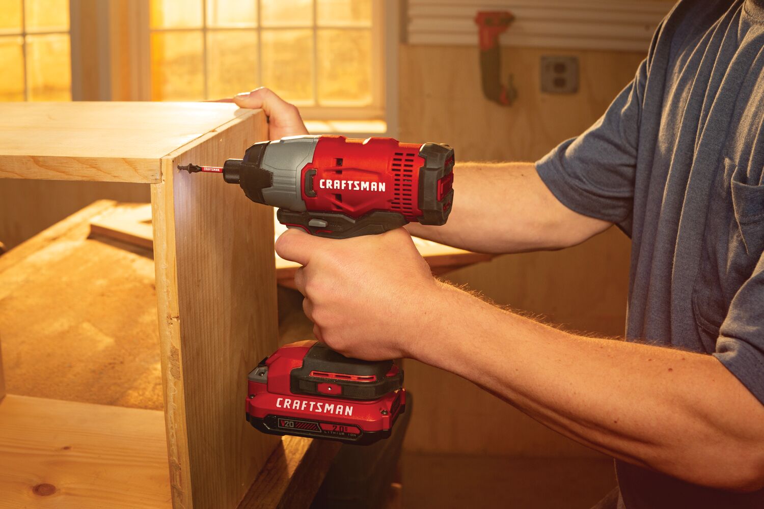 View of CRAFTSMAN Drills: Impact Driver being used by consumer