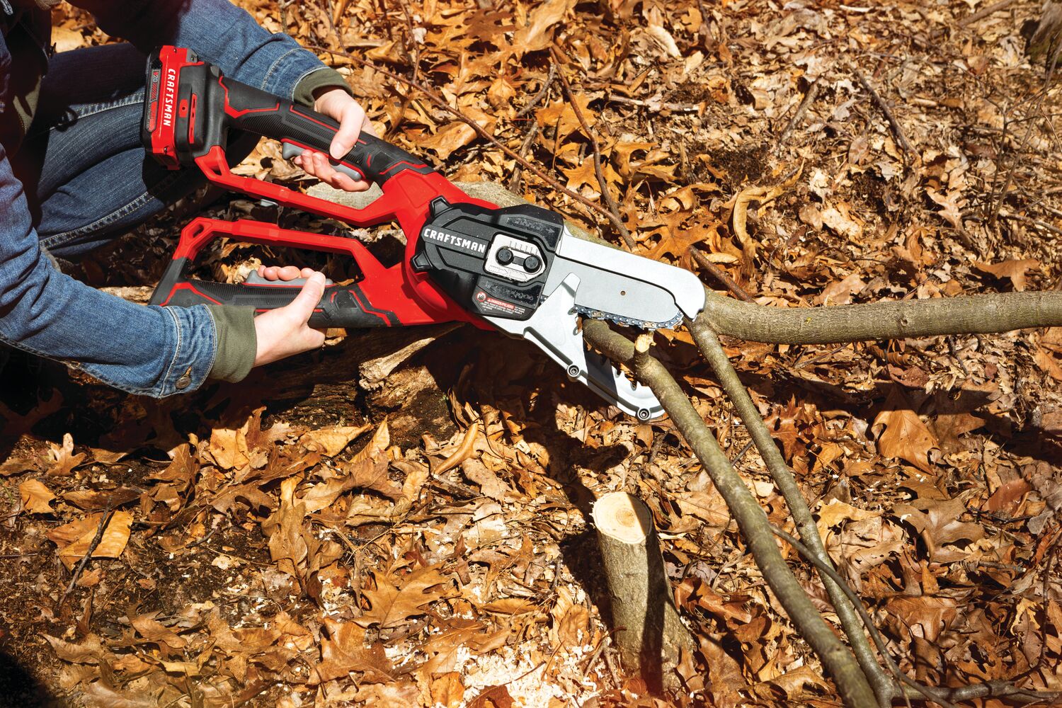 View of CRAFTSMAN Loppers being used by consumer