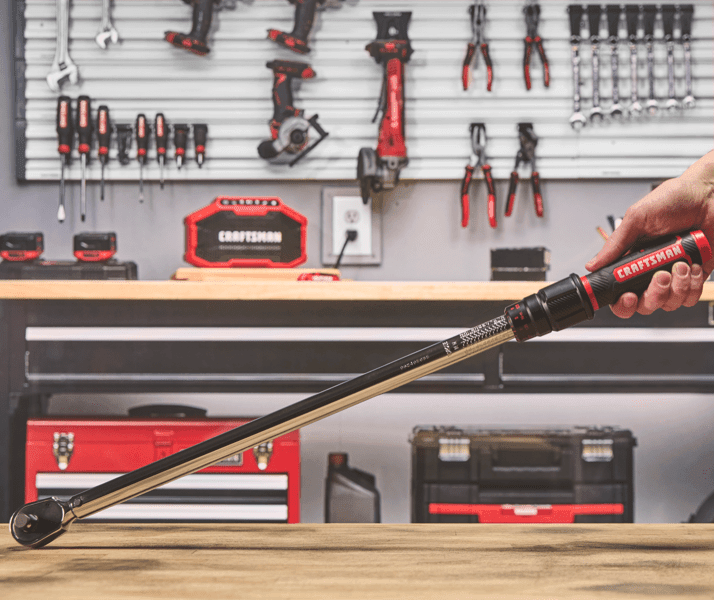CRAFTSMAN 1/2-in Drive Micrometer Torque Wrench in garage environment