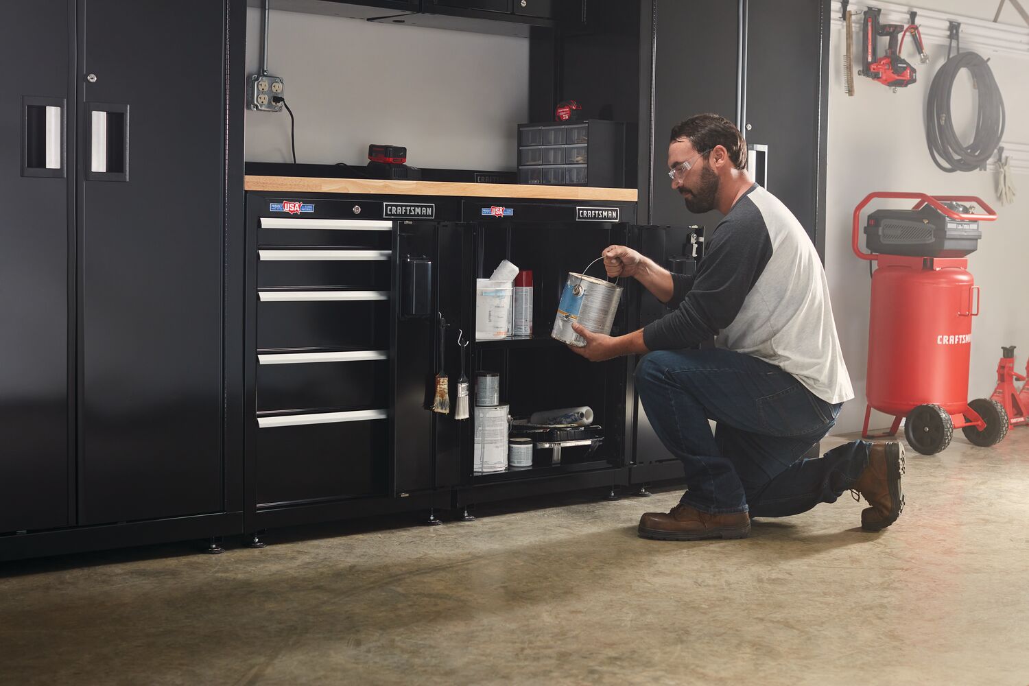 View of CRAFTSMAN Storage: Cabinets & Chests Rolling being used by consumer