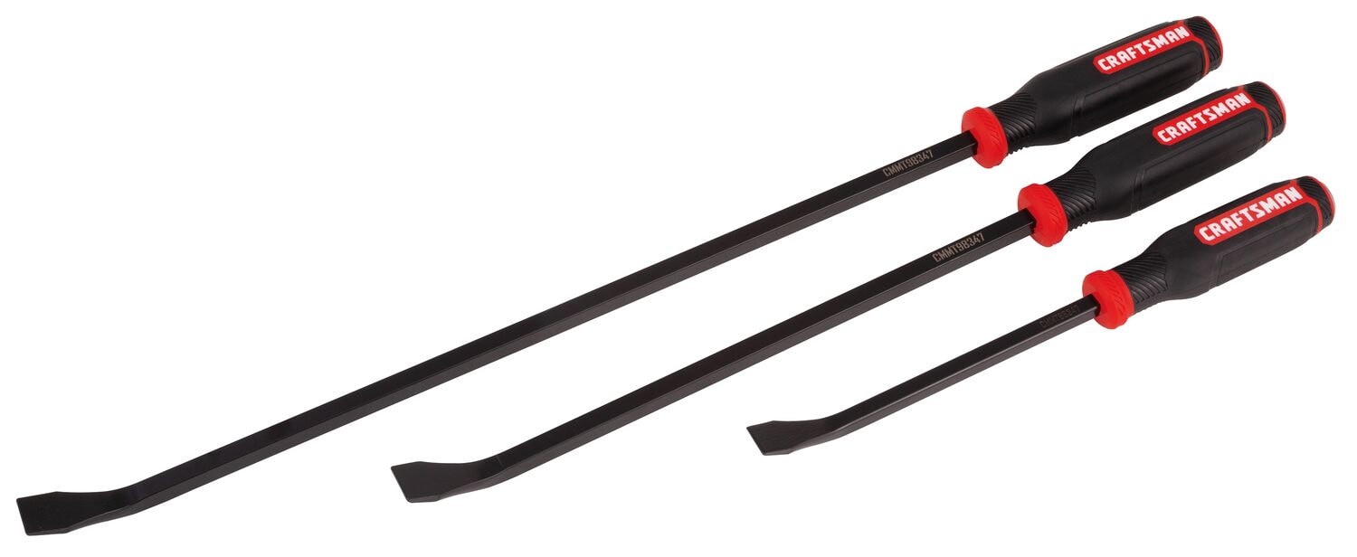 View of CRAFTSMAN Pry Bars on white background