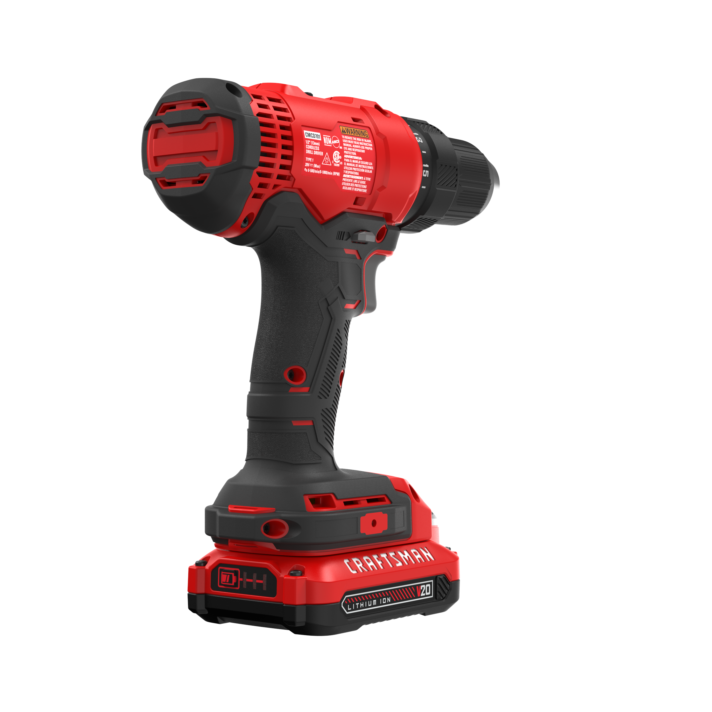 V20* 1/2-in Cordless Drill/Driver Kit (2 Batteries) | CRAFTSMAN