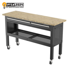 6ft, 2-Drawer Adjustable Height Workbench