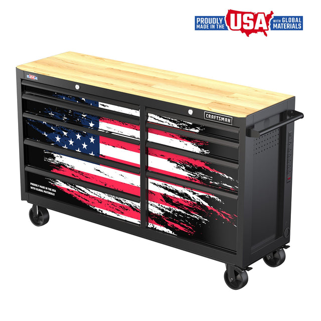 63 Inch Wide Patriotic Workstation