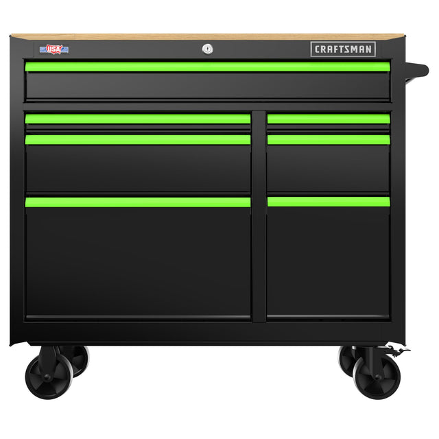 S2000 41 in. Wide 7-Drawer Hi-Vis Workstation