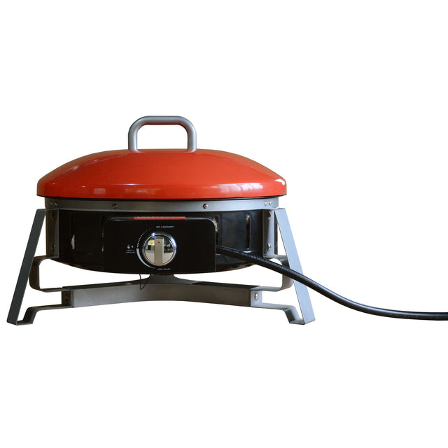 Red Portable Steel Round Propane Gas Firebowl