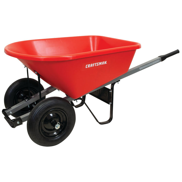 Poly Tray Wheelbarrow with Steel Handles