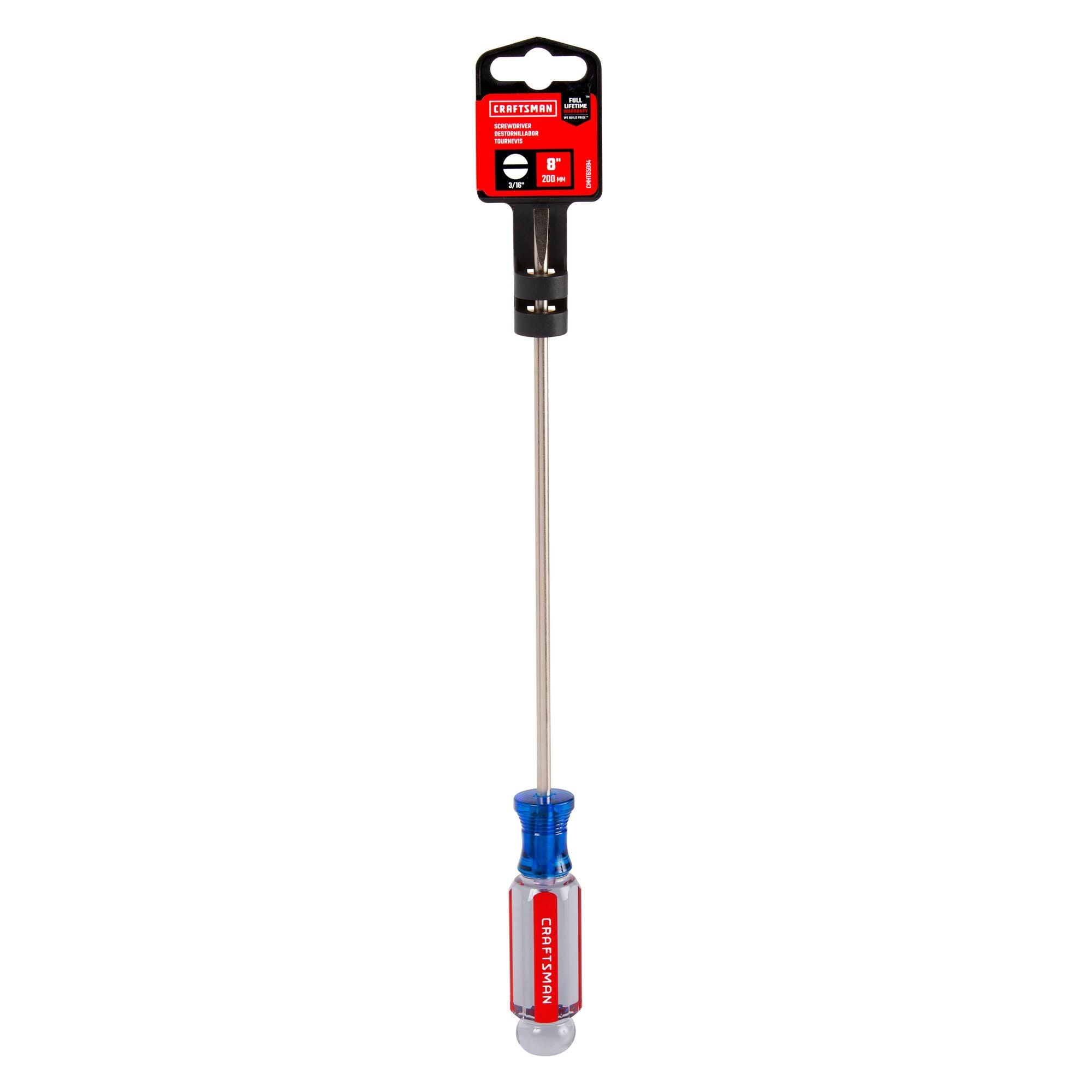 3/16-in x 8-in Slotted Cabinet Acetate Screwdriver | CRAFTSMAN