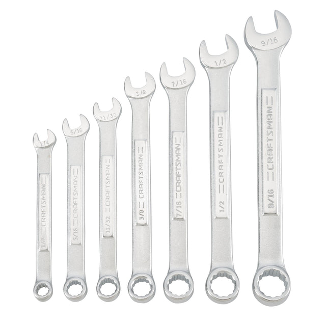 7PC SAE COMBINATION WRENCH SET