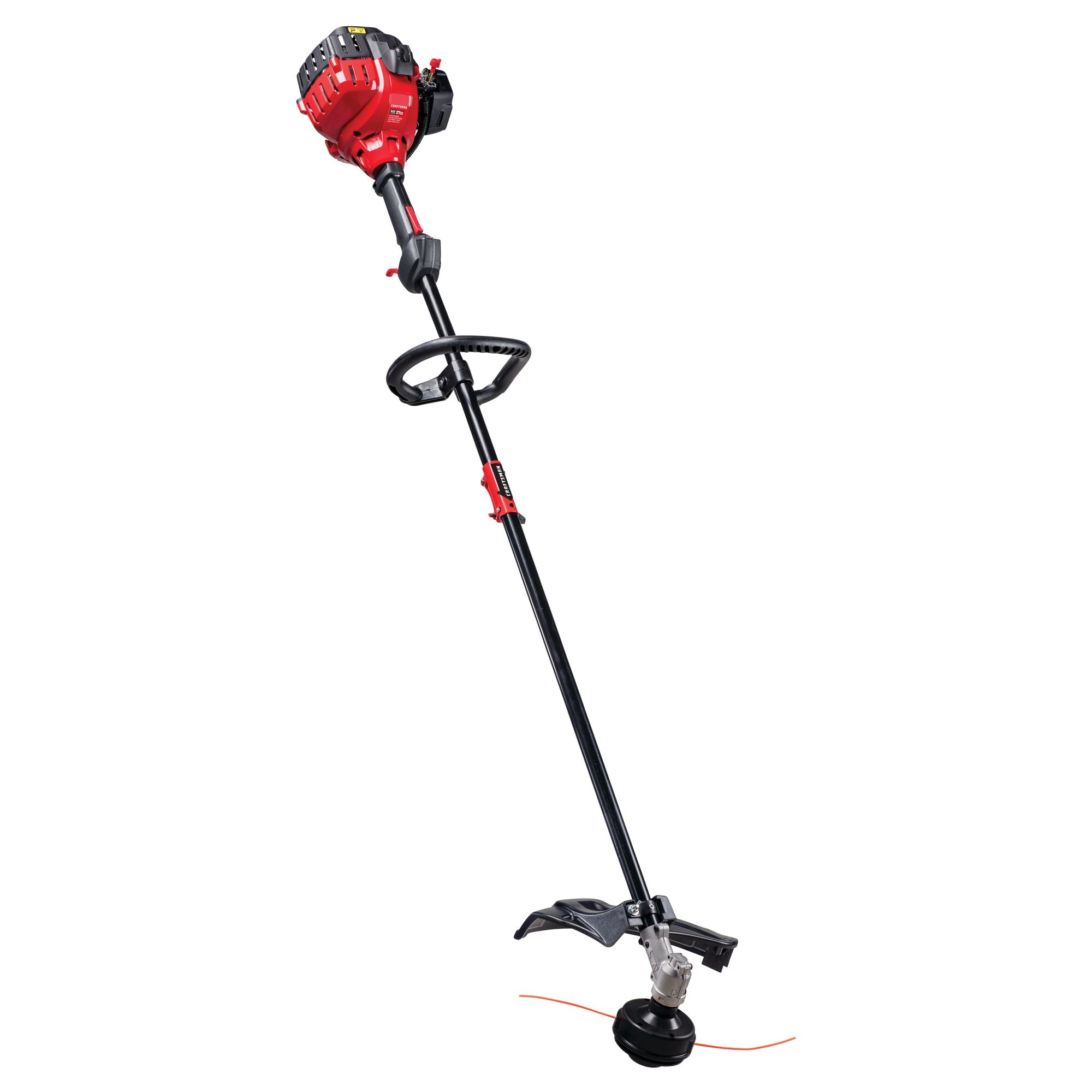 27 cc 2-Cycle 17 in Gas Straight Shaft String Trimmer With